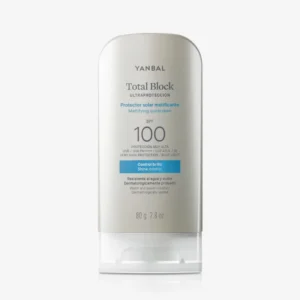 Protector solar Total Block Matificante Yanbal 80g efecto mate.